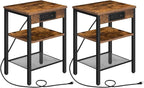 HOOBRO Side Tables Set of 2 by HOOBRO