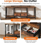 DUMOS 55” TV Stand with Power Outlets, Entertainment Center - Image 5