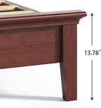 Lifezone King Bed Frame with Headboard, Solid Wood Bed Frame King Size with - Image 13