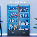 Lamtor 67-inch Glass Display Cabinet – Curio Cabinet - Image 4