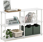 Furinno Turn-N-Tube Storage Shelves, 3-Tier 47.4 Wide Book Shelf, Corner Shelf by Furinno-FitsYourSpaceFitsYourBudget