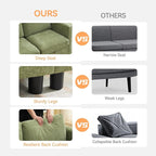 WUTUTUEE 58”Modular Sectional Loveseat Sofa - Image 6