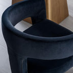 BESTANO Modern Velvet Fabric Upholstered Dining Chairs - Image 5