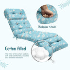 Outdoor Chaise Lounge Chair Cushion 75.1 x 22.8 x 4.7 Inches 100% Waterproof - Image 5