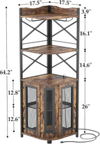 Aheaplus Corner Bar Cabinet - Image 3