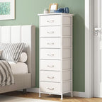 Fixwal Tall Narrow White Dresser by Fixwal