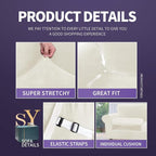 ZNSAYOTX Oversized Velvet 3 Piece Couch Cover - Image 4