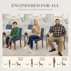 Dining Chairs Set of 6, Modern Dining Room Chairs - Image 6