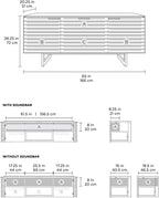 BDI Furniture Corridor 8177-65'' TV Stand - Image 7