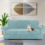 ZNSAYOTX Luxury Velvet Couch Cover 4 Piece Stretch Sofa Covers - Image 2