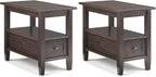 SIMPLIHOME Warm Shaker Solid Wood 14 inch Wide Transitional-Style Narrow Sides by SimpliHome