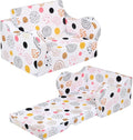 MOMCAYWEX Kids Sofa, 2-in-1 Flip-Out Foam Couch, Foldable Soft Play Lounge Chair by MOMCAYWEX