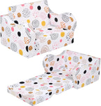 MOMCAYWEX Kids Sofa, 2-in-1 Flip-Out Foam Couch, Foldable Soft Play Lounge Chair by MOMCAYWEX