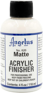 Angelus Matte Acrylic Finisher 4 fl oz – Flexible Clear Coat by AngelusBrand