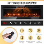 MXV 80" Fireplace TV Stand, Modern Entertainment Center - Image 5