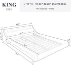 Allewie King Size LED Platform Bed Frame - Image 2