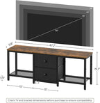 YATINEY TV Stand for TVs up to 55", Entertainment Center - Image 7