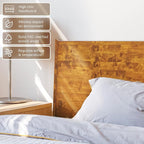 Acacia Haven King Wooden Bed Frame, 100% Solid Wood Platform Bed - Image 4