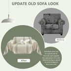 DREAMINGO Chenille Armchair Cover Jacquard Sofa Covers Washable Furniture - Image 2