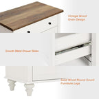 WAMAPT Buffet Cabinet with 6 Doors and 3 Drawers, Large Coffee Bar Table Wood - Image 5