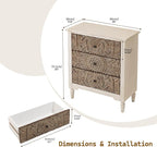 SUNBURY Vintage Wooden Nightstand - Image 3