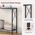 Tajsoon Small Entryway Table, 2-Tier Narrow Consle Table - Image 5