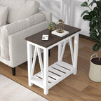ChooChoo Farmhouse End Table, Narrow Side Table, Slim End Table - Image 5