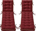 2 Pack 80x26 Inch Folding Chaise Lounge Cushion Quick Dry by AMCATON