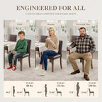 Dining Chairs Set of 6, Modern Dining Room Chairs - Image 7