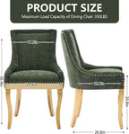 Upholstered Dining Chairs Set of 6, Modern Fabric Side Chairs - Image 3