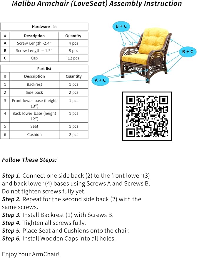 Malibu Lounge Living Accent Armchair Natural Rattan Wicker Handmade Design - Image 8