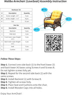 Malibu Lounge Living Accent Armchair Natural Rattan Wicker Handmade Design - Image 7