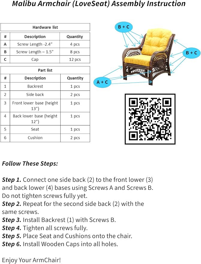 Malibu Lounge Living Accent Armchair Natural Rattan Wicker Handmade Design - Image 7