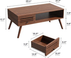 Furnify Mid Century Modern Coffee Table, CoffeeTable - Image 2