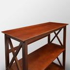 Montego 3-Shelf Bookcase-Walnut - Image 9