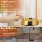Innqoo Industrial Table Lamps for Bedroom Set of 2 - Image 4