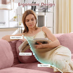 Boneless Sectional Couch, No Assembly Required, 117.3” U Shaped Modular Cloud - Image 4