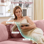 Boneless Sectional Couch, No Assembly Required, 117.3” Modular Cloud Sofa - Image 4