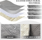 Genina Sofa Armrest Cover, Anti-Slip Armchair Slipcovers - Image 3