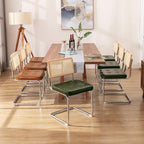Zesthouse Natural Rattan Dining Chairs Set of 6, Modern Dining Room Chairs - Image 7