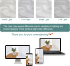 Chyhomenyc Extra Long White Semi Sheer Curtains 108 Inches Long 2 Panels Set - Image 3