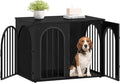 Hzuaneri 31.5'' Wooden Dog Crate Furniture, Indoor Dog Kennel Dogs Cage by Hzuaneri