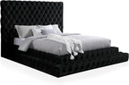 Furniture of America Sable Fabric Upholstered Step Up Queen-Size Platform Bed - Image 8