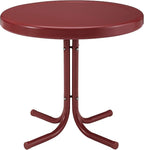 Crosley Furniture Griffith Weather Resistant Retro Metal Outdoor Side Table by CrosleyFurniture