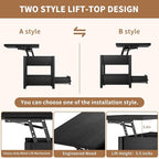 SYESWAY 42'' Lift Top Coffee Table, 4-in-1 Multifunctional Lift Coffee Table - Image 4