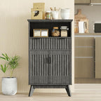 Fatmok Buffet Cabinet with Storage Set od 3, Wood Buffet Sideboard Console Table - Image 4