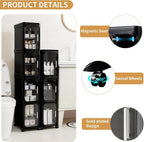4-Tier Tall Narrow Storage Cabinet, Slim Bathroom Storage Cabinet - Image 4