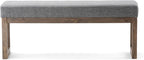 SIMPLIHOME Milltown Large Ottoman Bench - Image 5