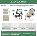 Summsun Patio Chair Cushions 22 x 22 Inch, Water Resistant Backrest Pillow and - Image 7