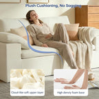 ANONER 140" Cloud Sectional Couches - Image 6